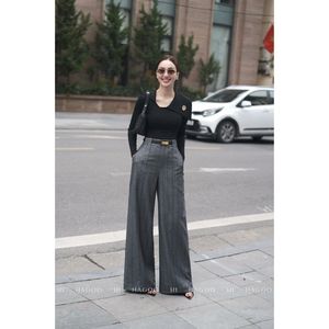 เสื้อสเวตเตอร์ถักแขนยาวคอไม่สมมาตรสำหรับผู้หญิงสำหรับใส่ในสำนักงาน [A8029] - Product Image 4