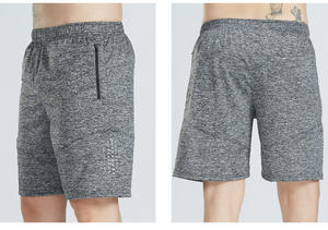 Shorts de sport pour homme sur mesure, écologiques, en maille solide, respirants, texture tricotée, confortables, avec cordon de serrage à la taille, séchage rapide - Product Image 3