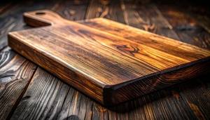 Tabla de cortar de bambú ecológica personalizada de doble cara con asa para cocina - Product Image 4