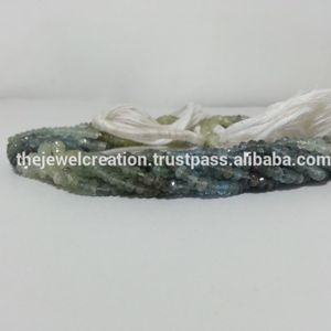 Cuentas de Piedra Preciosa de Aguamarina Natural de 3mm y 4mm, con Sombreado y Facetas, en Forma de Rondelle, Certificadas por IGI, Proveedor Mayorista Regular de Joyería 2026 - Product Image 3