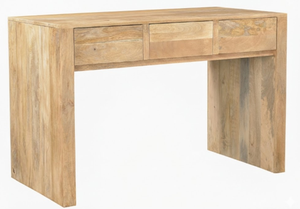 Bureau de luxe en bois de frêne massif, design rectangulaire, avec tiroirs, pour ordinateur et jeux vidéo - Product Image 3