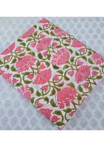 Tela de Algodón de Peso Medio, Ecológica, de Secado Rápido, Estampada a Mano en India, con Diseño Floral, para Confección de Ropa y Creaciones Boho - Product Image 5