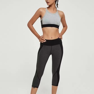 Soutien-gorge de sport pour femme, coupe confortable, maintien moyen, dos nageur, bande large, respirant, séchage rapide, en Spandex et Nylon, pour Yoga, Course à pied, Entraînement en salle de sport - Product Image 4