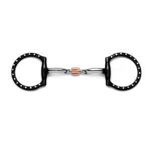 Mors de cheval en acier inoxydable finition miroir cuivré pour adultes, mors de dressage pour l'entraînement et la compétition - Product Image 1