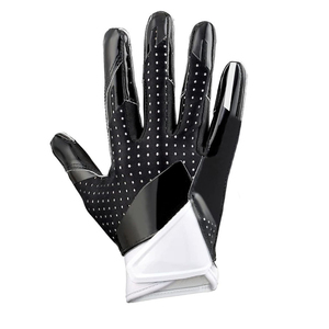 Custom Design High Quality Breathable Non-Slip American Football Receiver Gloves Full Palm Protection Lightweight - Product Image 4