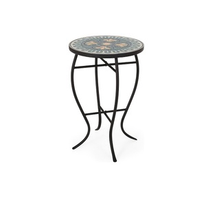 Compact Metal <b>Coffee</b> <b>Table</b> With Glass Top Space Saving Design Ideal For <b>Small</b> Living Room Areas Modern Style - Product Image 2