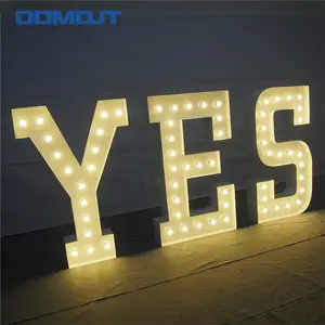 Toptan Led Metal standları Wedding 4ft 5ft büyük dev büyük işık Up düğün süslemeleri olay için kayan yazı harfler aşk