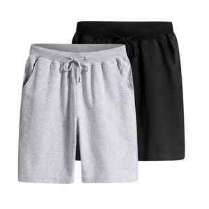 Pantalones Cortos de Verano para Hombre, Cintura Elástica, Estilo Casual, con Bolsillos, a la Moda, de Algodón, Estilo Urbano, Hip Hop, Color Sólido, de Secado Rápido - Product Image 1