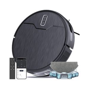 หุ่นยนต์ดูดฝุ่นและถูพื้นแบบรวม, หุ่นยนต์ดูดฝุ่น, 6 โหมดการทำความสะอาด, ชาร์จเองได้, รองรับ WiFi/แอป/Alexa, เหมาะสำหรับพื้นแข็ง, พรม - Product Image 1