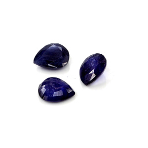 Saphirs bleus naturels de Bangkok, taille poire, calibrés, 10x12mm, pierres précieuses naturelles facettées pour la création de bijoux - Product Image 5