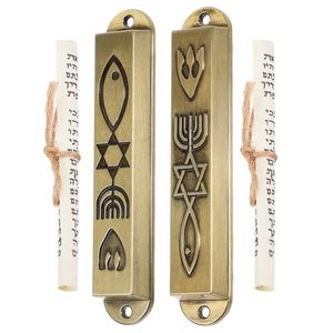 Trending Butterfly Ginkgo Mezuzah <b>Case</b> Silver Gold Judaica Luxury Jewish Door Decor Gift Premium - Product Image 3