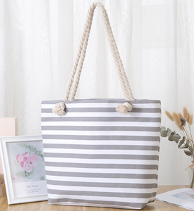 <b>Large</b> Capacity Watermelon Print <b>Canvas</b> Beach Tote <b>Bag</b> with Rope Handles Eco Friendly Reusable Shopping Handbag - Product Image 5