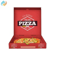 Individuell Bedruckte Wellpappe-Verpackung Personalisierte Pizzabox mit Farbigem Logo