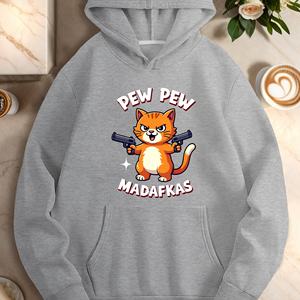 Humor Cat PEW MADAFKAS sudaderas con capucha para mujer - Product Image 2