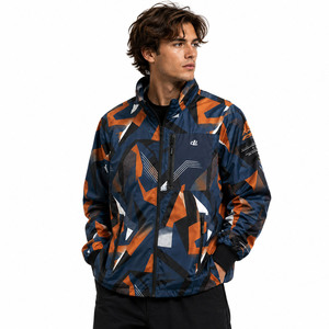 <b>Men</b>’s Printed Nylon Windbreaker Waterproof Outdoor Rain <b>Jacket</b> Custom Logo Streetwear Outerwear Wholesale Low MOQ Lightweight - Product Image 3