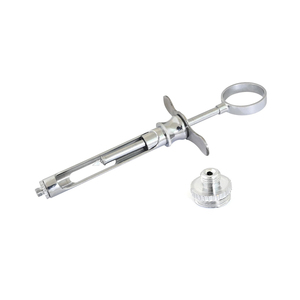 Jeringa Dental Manual Autoaspirante de Acero Inoxidable, Inyector de Cartuchos de Anestesia, Uso Veterinario, CE - Product Image 1
