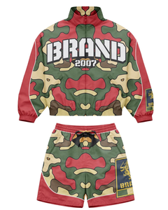 Custom Solid Lightweight Camouflage Printed Windbreaker High Quality Breathable Nylon <b>Set</b> Summer Sport Custom Print Windbreaker - Product Image 2
