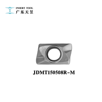 Plaquettes de fraisage triangulaires en carbure de tungstène à alimentation rapide et haute résistance à l'usure, grades ISO JDMT1003 JDMT1505 JDMT0702