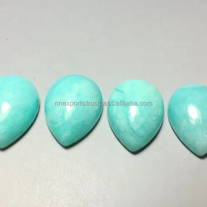 Amazonita Natural de 7mm y 10mm, Cabujón de Pera Liso, Calidad Certificada, Piedra Preciosa Suelta para Joyería Hecha a Mano, Comprar en Línea, Proveedor - Product Image 2