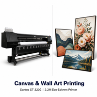 Impresora Eco-Solvente de 3.2M para Impresión de Arte en Lienzo, I3200 DX5 DX7, Impresora de Gran Formato para Pintura Decorativa, CE FCC