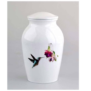 Pot d'urne en aluminium moderne de haute qualité urne de crémation pot de conteneur commémoratif pot d'urne décoratif en métal commémoratif au prix de gros - Product Image 5