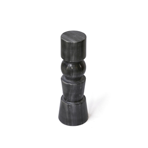 Royal Black Marble <b>Candle</b> Stand Handmade Designer Luxury Decor for Christmas and Festive Use Premium Export Quality <b>Bulk</b> Supply - Product Image 1