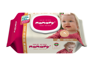 Toallitas húmedas de rayón natural Mamamy Tropical 100%, nuevas toallitas de limpieza para bebés no tejidas de 80 piezas - Product Image 3