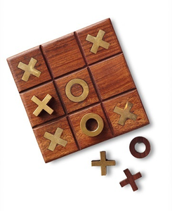 Jeu de stratégie Tic Tac Toe en bois classique moderne, plateau de jeu éducatif pour la famille, jouet de puzzle de table - Product Image 6