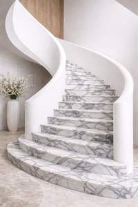 Marbre blanc naturel indien poli, découpé sur mesure, moderne, imperméable, pour applications de sols dans les salles de bain et les cuisines - Product Image 3