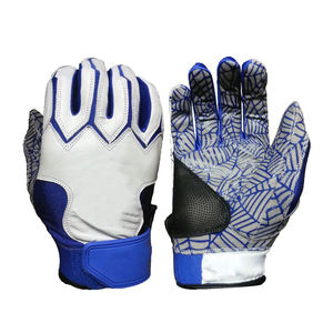 Gants de frappe de baseball professionnels en cuir de chèvre à manchette longue, gants de frappe de softball professionnels unisexes - Product Image 4