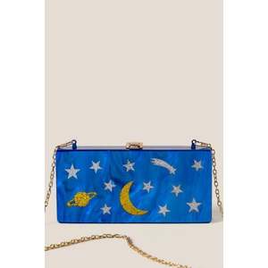 Pochette de soirée moderne de luxe pour femmes, accessoire de mode en résine et cristal - Product Image 4