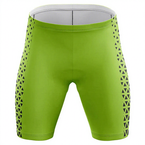 Conjunto de Jersey y Pantalones Cortos de Ciclismo Personalizados en Verde, Talla Grande, con Patrón de Triángulos Negros, Ropa de Ciclismo Unisex, Uniforme de Secado Rápido y Transpirable - Product Image 5