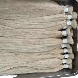 Extensiones de Cabello Humano de Alta Calidad, Color 613, Liso, de un Solo Donante, Cabello Virgen Vietnamita, Precio al por Mayor - Product Image 1
