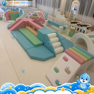 Ensemble de jeux doux de premier choix, couleurs personnalisées, blocs en mousse pelucheuse, aire de jeux intérieure, design modulaire pour enfants de 1 à 10 ans - Product Image 2