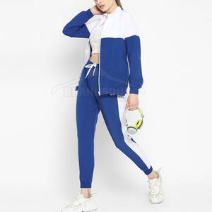Hot Sale <b>Women</b> Winter Tracksuit High Quality <b>Turtleneck</b> Solid Pattern Sport Tracksuit <b>Top</b> Trending - Product Image 1