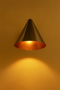 Calvin Handicraft Polished Minimalistic Antique Italian Brass Mid Century Modern <b>Sconce</b> Wall <b>Light</b> Fixture for Wedding - Product Image 5