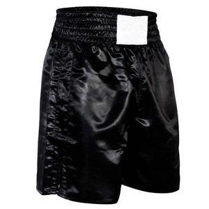 Men's Boxing <b>Shorts</b> <b>Silver</b> Black Moisture Wicking Polyester Sports Apparel Regular Fit - Product Image 6
