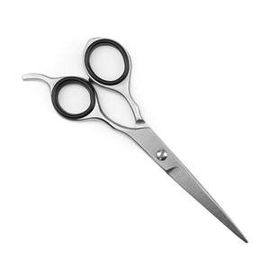Professional Barber Scissors Stainless Steel Blades <b>Long</b> <b>Handle</b> Right-Handed Hair Cutting Thinning <b>Shears</b> 6 Inch Safety Scissors - Product Image 1