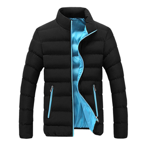 Mens All Season Lightweight Puffer Jacket Water Resistant Windproof Stand Collar Zip Winter Outdoor Wear - Product Image 1