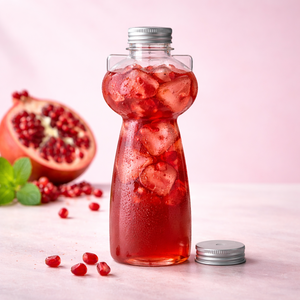 Bouteille en PET de 500 ml en forme de chat à haute transparence CM500-33 pour jus, thé et autres boissons – Bouteilles en plastique - Product Image 3
