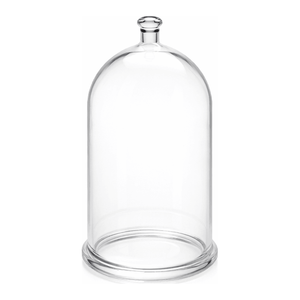 Campana de vidrio cilíndrica Corning con perilla superior y borde pulido para aplicaciones de vacío, fabricada en Corea - Product Image 3