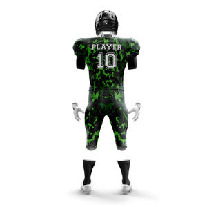 Conjunto de Camisetas y Pantalones Cortos de Fútbol Americano Personalizados, Sublimados, Antibacterianos, de Secado Rápido, Transpirables, 100% Poliéster, Tallas Grandes - Product Image 6