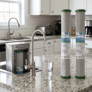Filtre à eau au charbon actif éliminant le chlore, remplacement mince et compact à insérer - Product Image 1