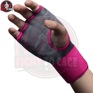 Bandages de combat rembourrés en gel, personnalisables avec votre logo, couleur rose et noir, qualité supérieure, service OEM, noir et rouge, 2026 - Product Image 2