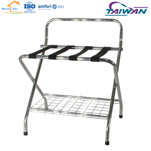 Portaequipajes Plegable de Estilo Moderno Hecho en Taiwán con Estante Inferior de Respaldo Alto - Product Image 2