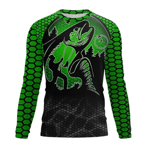 New Camo Design Printed Sublimation Lightweight Long Sleeve 50 Performance <b>Fishing</b> Hoodies <b>Fishing</b> Wear Long Sleeve Dryfit - Product Image 6