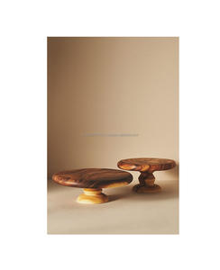 Soporte redondo de madera hecho a mano para Tartas en capas, magdalenas, mesas de postre para bodas y cumpleaños - Product Image 2