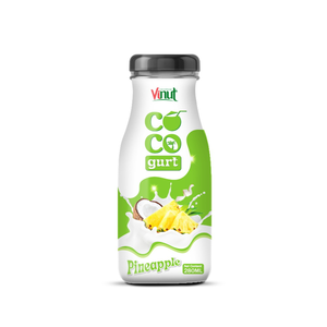 Ananas Cocogurt 280ml 9.5 floz Boisson au yaourt à la noix de coco 24 bouteilles carton bouteille pet Non OGM Halal Casher OEM ODM Privé - Product Image 4