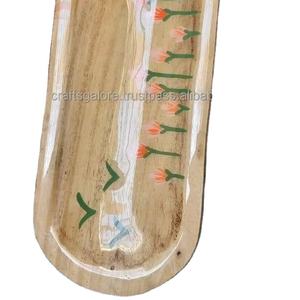 Brûleur d'encens en bois fabriqué à la main de l'artisanat exquis de l'Inde encens en gros à vendre en vrac - Product Image 5