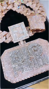 CONCEPTION Joyería Hip Hop de Lujo Personalizada, Collar con Colgante de Plata de Ley 925 con Letra 3D y Moissanita VVS Sólida, Unisex, para Fiestas - Product Image 4